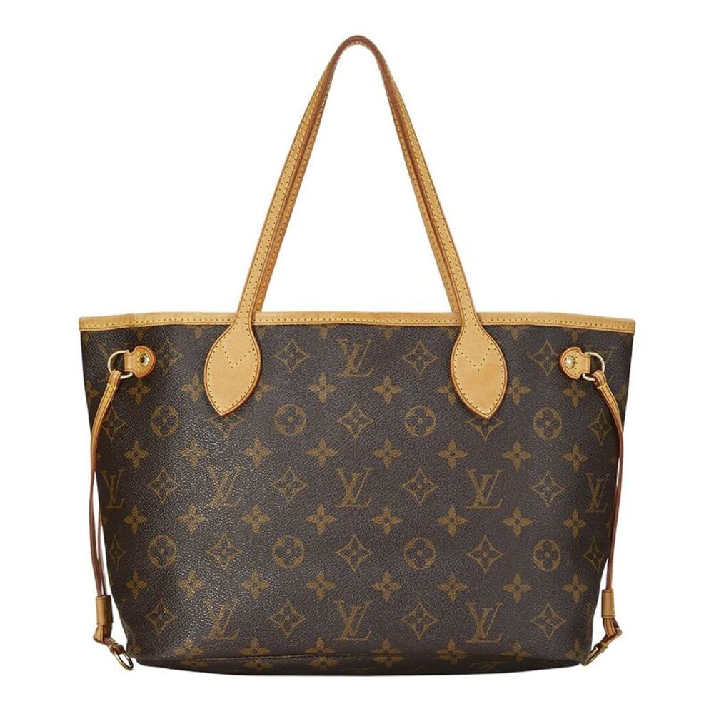 Louis Vuitton Brown Monogram Coated Canvas Neverfull Pm (Authentic Pre-Loved)